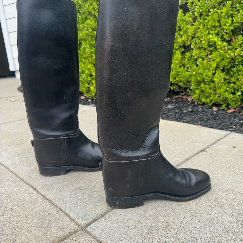 Black Leather Riding Boots
